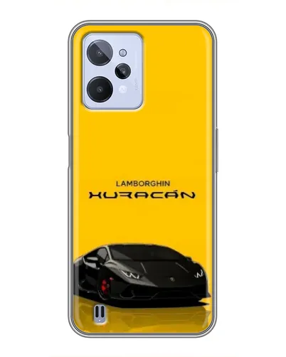Чехол для Realme C31 с картинкой «Lamborghini Huracan черный»