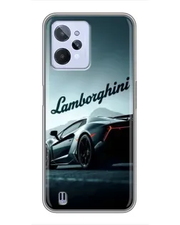 Чехол для Realme C31 с картинкой «Классическая надпись Lamborghini»