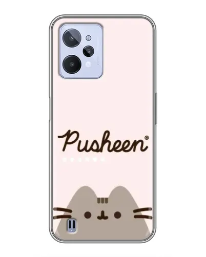 Чохол для Realme C31 з картинкою «Pusheen логотип»
