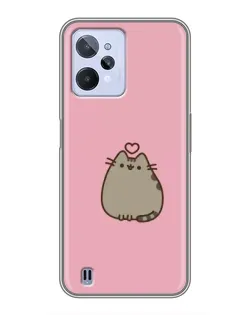 Чохол для Realme C31 з картинкою «Pusheen серце»