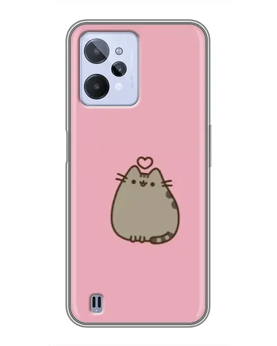 Чохол для Realme C31 з картинкою «Pusheen серце»