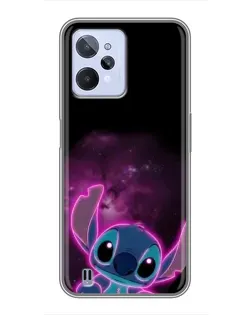Чехол для Realme C31 с картинкой «Неоновый Stitch»