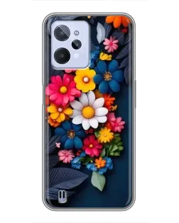 Чохол для Realme C31 з картинкою «Квіткова феєрія»