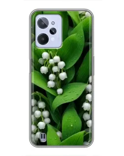 Чохол для Realme C31 з картинкою «Конвалії в зелені»