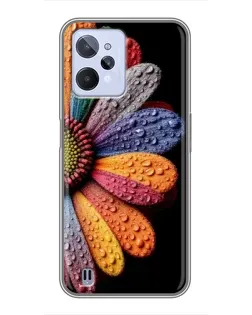 Чохол для Realme C31 з картинкою «Райдужна квітка»