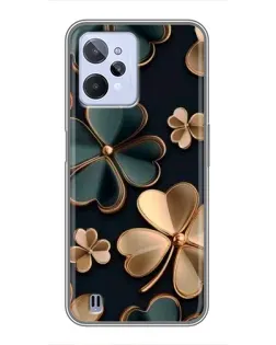 Чохол для Realme C31 з картинкою «Конюшина в золоті»