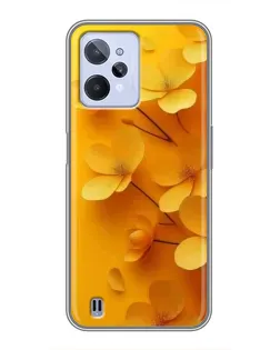 Чохол для Realme C31 з картинкою «Золоті пелюстки»