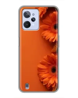 Чохол для Realme C31 з картинкою «Помаранчеві гербери»
