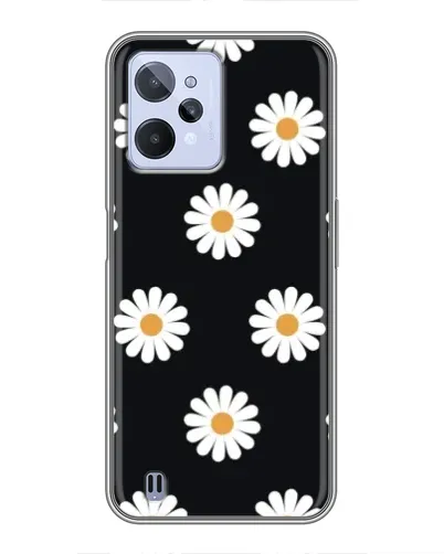 Чохол для Realme C31 з картинкою «Ромашки на чорному» Чохол для Realme C31 з картинкою «Ромашки на чорному»