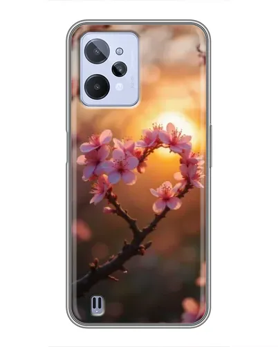 Чохол для Realme C31 з картинкою «Рожевий цвіт сердечко на тлі заходу» Чохол для Realme C31 з картинкою «Рожевий цвіт сердечко на тлі заходу»