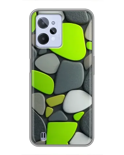 Чехол для Realme C31 с картинкой «Яркая неоновая галька»