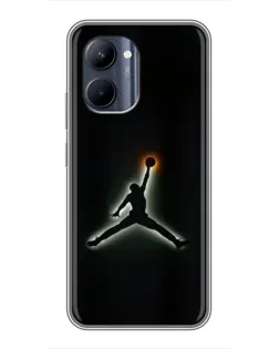 Чехол для Realme C33 с картинкой «Jordan Gradient Logo»