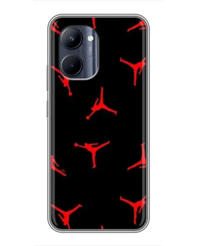Чехол для Realme C33 с картинкой «Jordan Red Pattern» Чехол для Realme C33 с картинкой «Jordan Red Pattern»