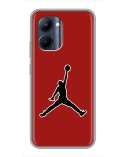 Чехол для Realme C33 с картинкой «Jordan Red Back»