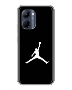 Чехол для Realme C33 с картинкой «Jordan Silhouette»