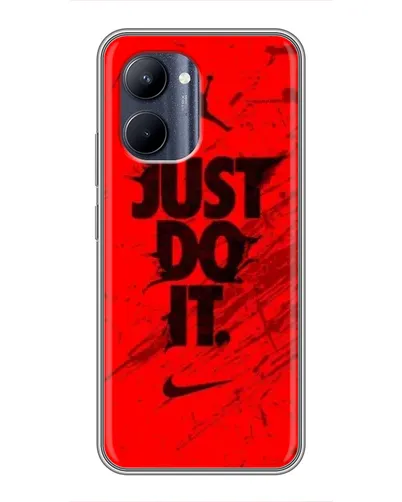 Чехол для Realme C33 с картинкой «Nike Just Do It» Чехол для Realme C33 с картинкой «Nike Just Do It»