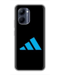 Чехол для Realme C33 с картинкой «Adidas Cyan Logo»