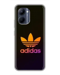 Чехол для Realme C33 с картинкой «Градиент Adidas»