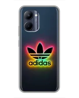 Чехол для Realme C33 с картинкой «Неоновый Adidas»