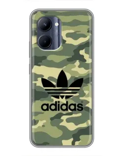 Чехол для Realme C33 с картинкой «Милитари стиль Adidas»