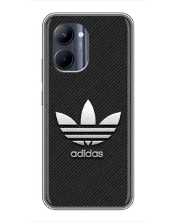 Чехол для Realme C33 с картинкой «Adidas Карбоновая текстура»