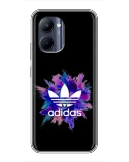 Чехол для Realme C33 с картинкой «Взрыв красок Adidas»