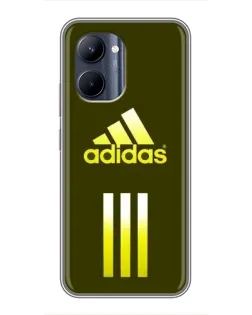 Чехол для Realme C33 с картинкой «Оливковый градиент Adidas»