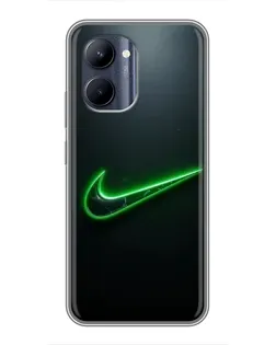 Чехол для Realme C33 с картинкой «Неоновый контур Nike» Чехол для Realme C33 с картинкой «Неоновый контур Nike»