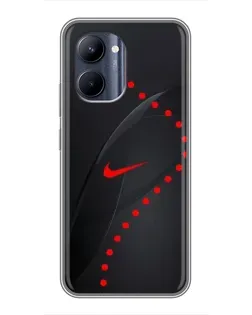 Чехол для Realme C33 с картинкой «Абстрактный дизайн Nike»