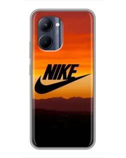 Чехол для Realme C33 с картинкой «Nike — вечерний горизонт»