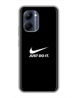 Чехол для Realme C33 с картинкой «Минимализм от Nike»