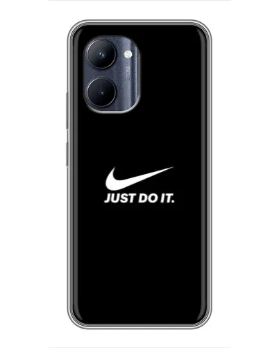 Чехол для Realme C33 с картинкой «Минимализм от Nike»