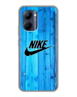 Чехол для Realme C33 с картинкой «Голубое дерево Nike»