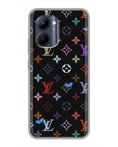 Чехол для Realme C33 с картинкой «Цветная монограмма LV» Чехол для Realme C33 с картинкой «Цветная монограмма LV»