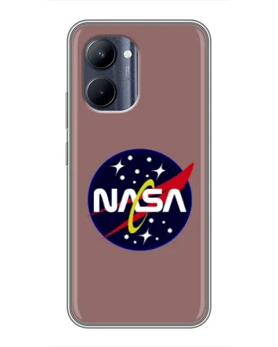 Чехол для Realme C33 с картинкой «NASA — ретро космос»