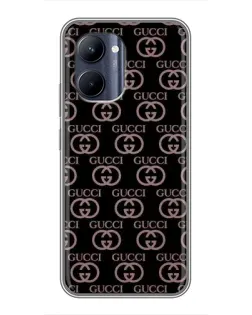 Чехол для Realme C33 с картинкой «Классическая монограмма Gucci»