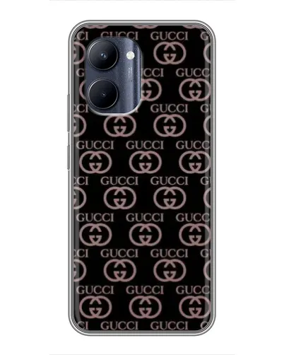 Чехол для Realme C33 с картинкой «Классическая монограмма Gucci»
