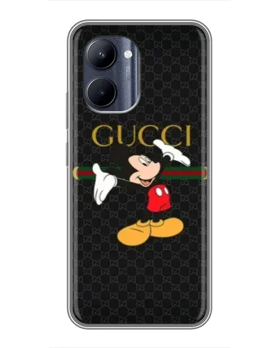Чехол для Realme C33 с картинкой «Микки Маус Gucci»
