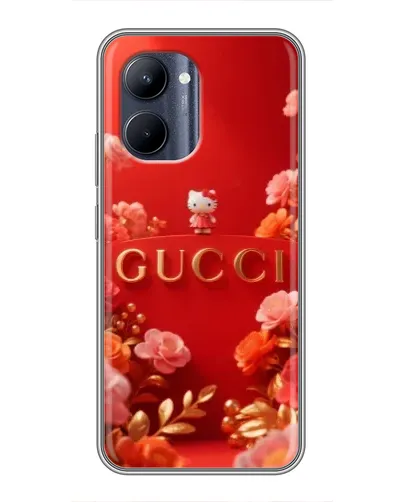 Чехол для Realme C33 с картинкой «Gucci — золотой сад»