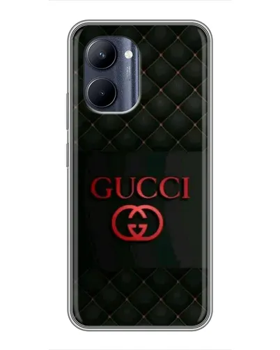 Чехол для Realme C33 с картинкой «Gucci — стеганый черный»