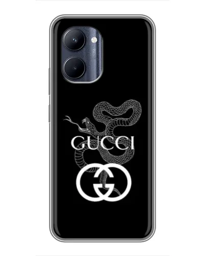 Чехол для Realme C33 с картинкой «Gucci — серебряная змея»