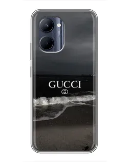 Чехол для Realme C33 с картинкой «Gucci — морской прибой»