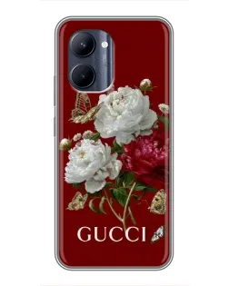 Чехол для Realme C33 с картинкой «Gucci —  сад»