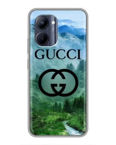 Чехол для Realme C33 с картинкой «Gucci — горный пейзаж»
