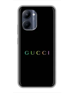 Чехол для Realme C33 с картинкой «Gucci — неоновый минимализм»
