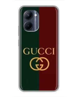 Чехол для Realme C33 с картинкой «Gucci — темно-зеленый градиент»