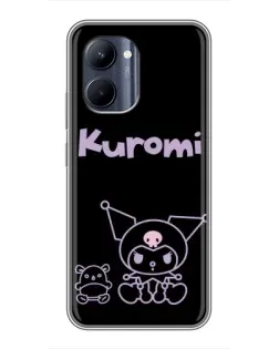 Чохол для Realme C33 з картинкою «Kuromi — чорний мінімалізм»