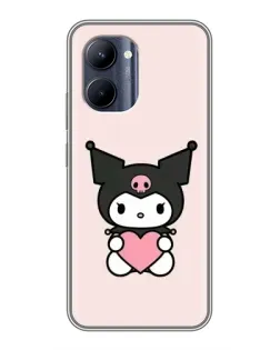 Чохол для Realme C33 з картинкою «Kuromi та серце»