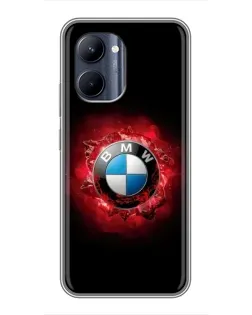 Чехол для Realme C33 с картинкой «Логотип BMW — вспышка»
