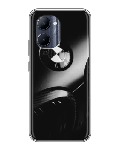 Чехол для Realme C33 с картинкой «Эмблема BMW — макро»